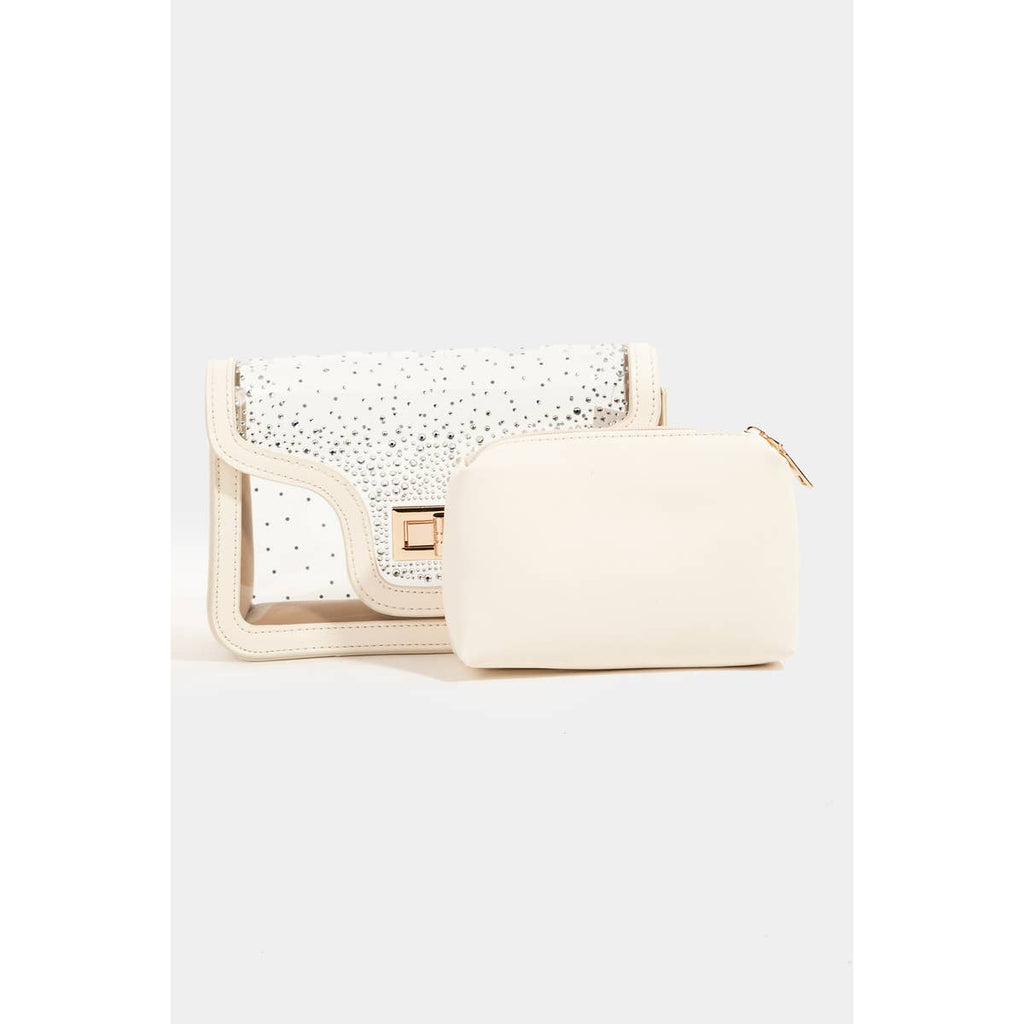 Studded Prism Crossbody