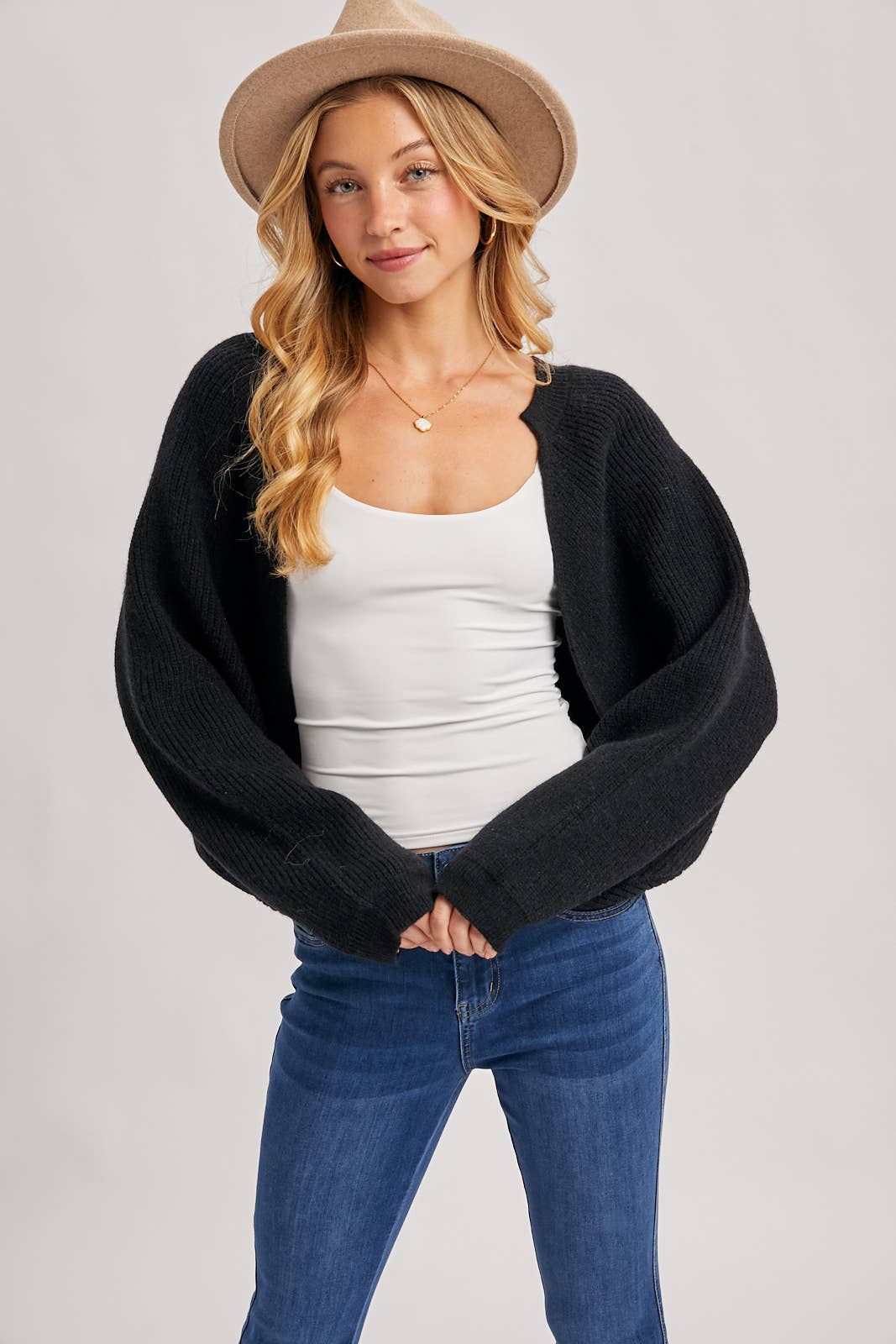 Cropped Knit Bolero