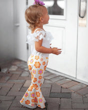 Load image into Gallery viewer, Floral Pleated Bell Bottoms

