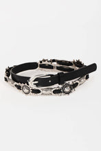 Load image into Gallery viewer, Metallic Faux Leather Decor Fasion Belt
