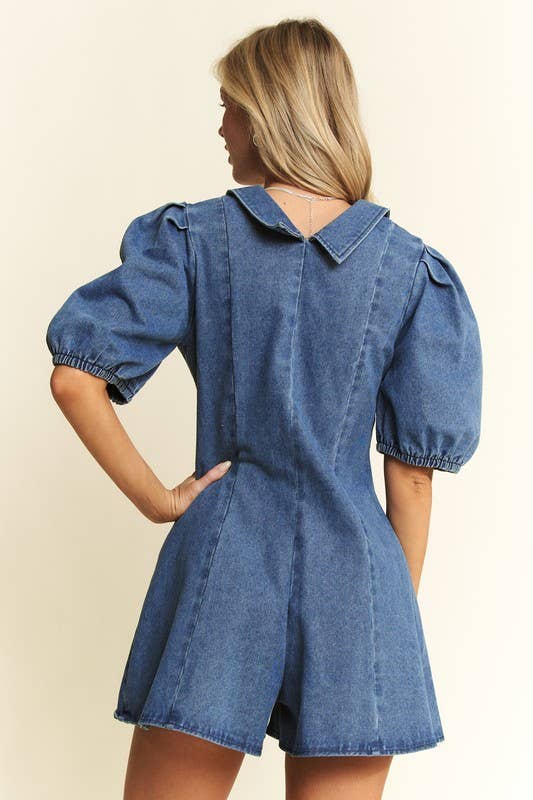 Blue Belle Romper
