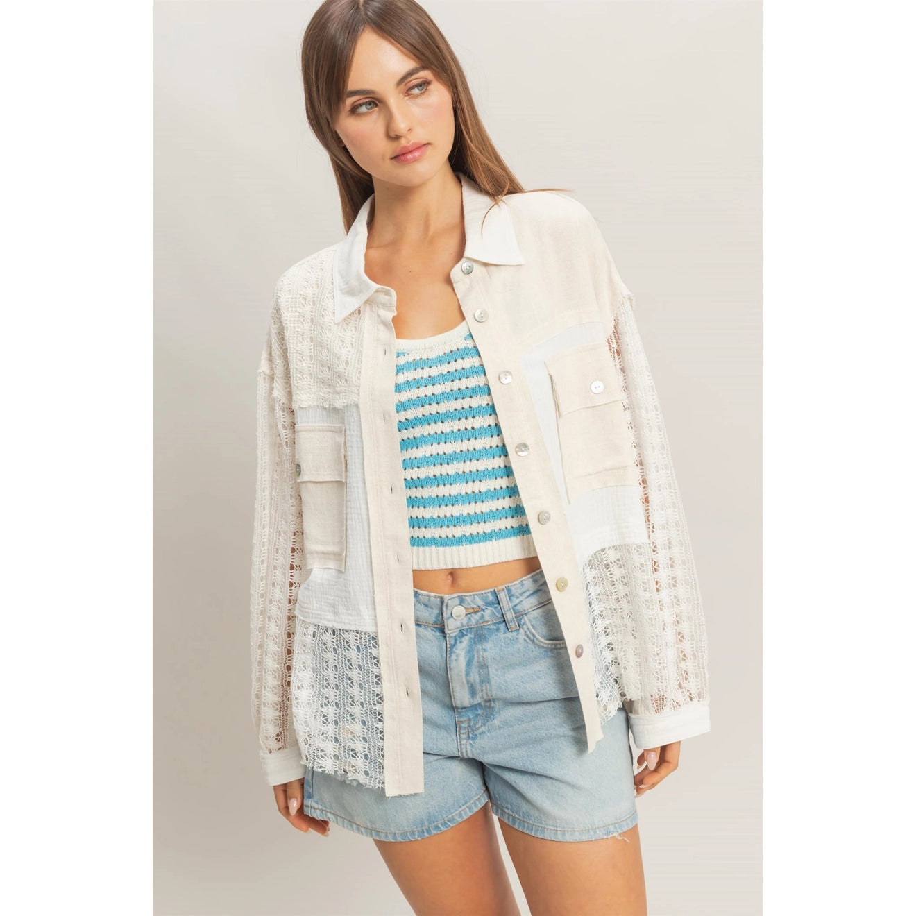 Seaside Weave Button Down