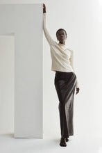 Load image into Gallery viewer, Raven Neck Flap Ribbed Sweater
