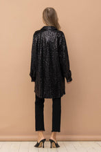 Load image into Gallery viewer, Sequin Button Shirt Dress
