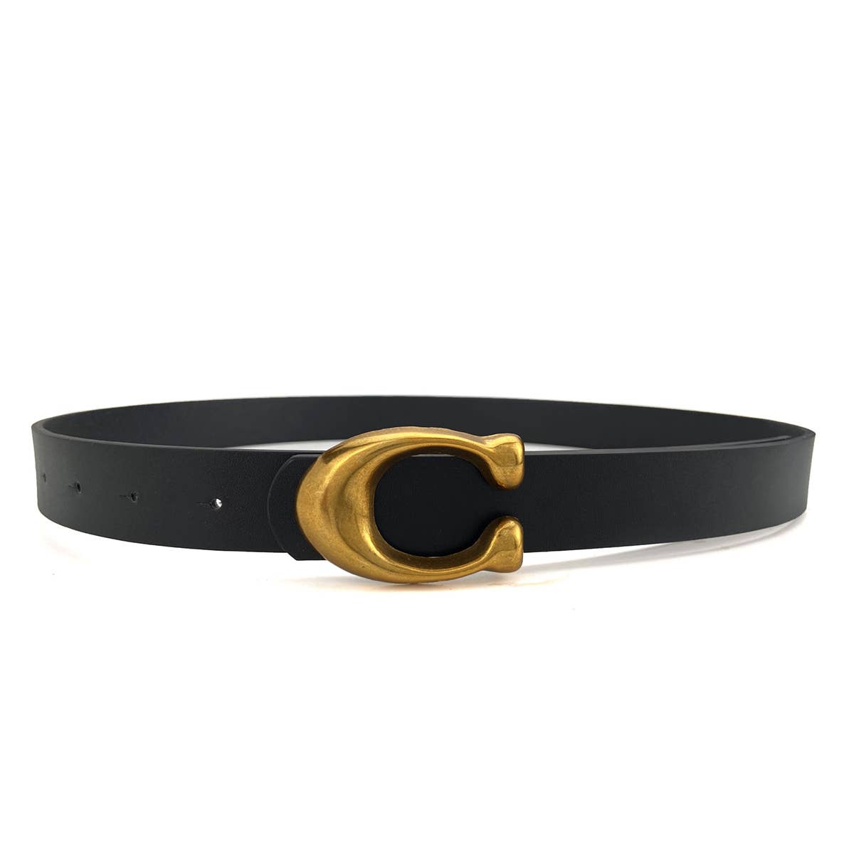 Vintage Curve Retro U-Buckle Belt