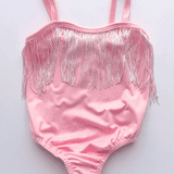 Maxine Pink Fringe Onesie