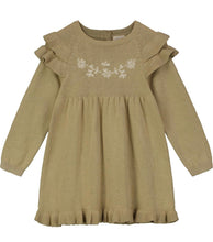 Load image into Gallery viewer, Floral Ruffle Sweater Dress

