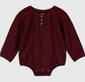Burgundy Bubble Onesie