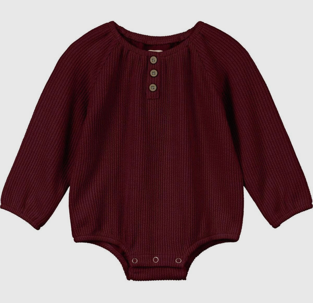 Burgundy Bubble Onesie