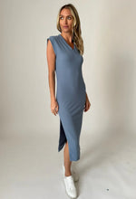 Load image into Gallery viewer, Lenore Blue Midi Dress

