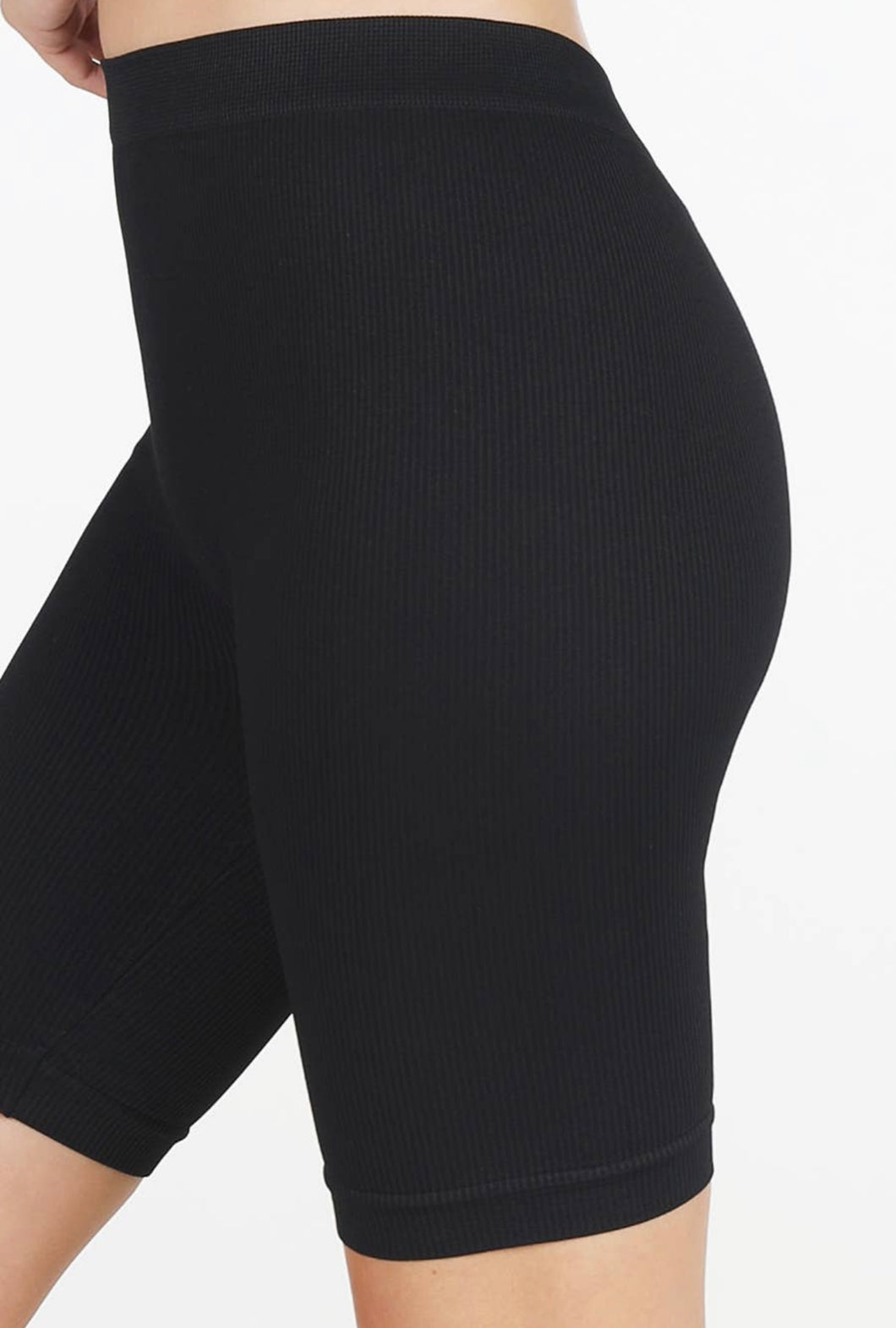 Ribbed Biker Shorts