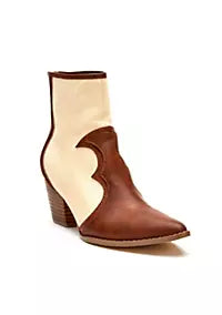 Saddle Two Toned Bootie
