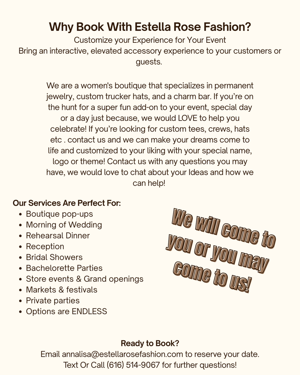 Specialty Vendor