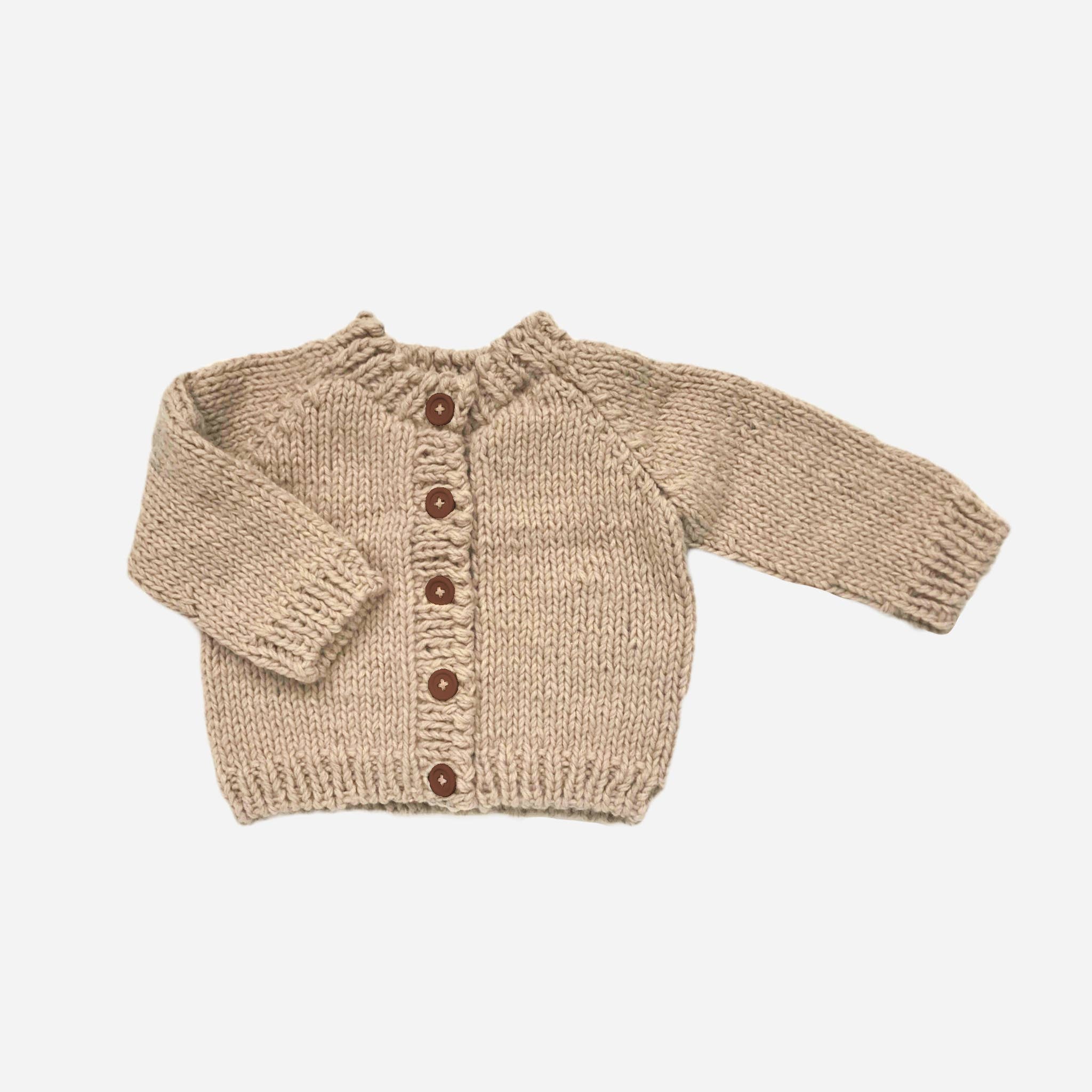 Classic Cardigan- Latte