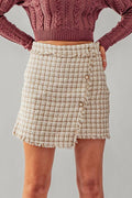 Tweed Wrap Skirt