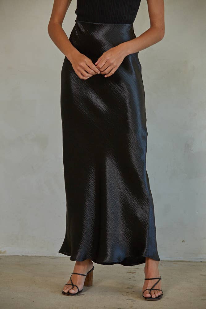 Black Silk Skirt