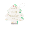 Peace Lily Blossom (Merry) Holiday Tree Ornament Buffer