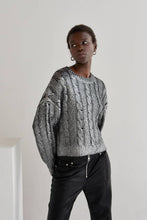 Load image into Gallery viewer, Alexandra Silver Laminated Sweater
