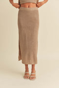 KNITTED MIDI LENGHT SKIRT