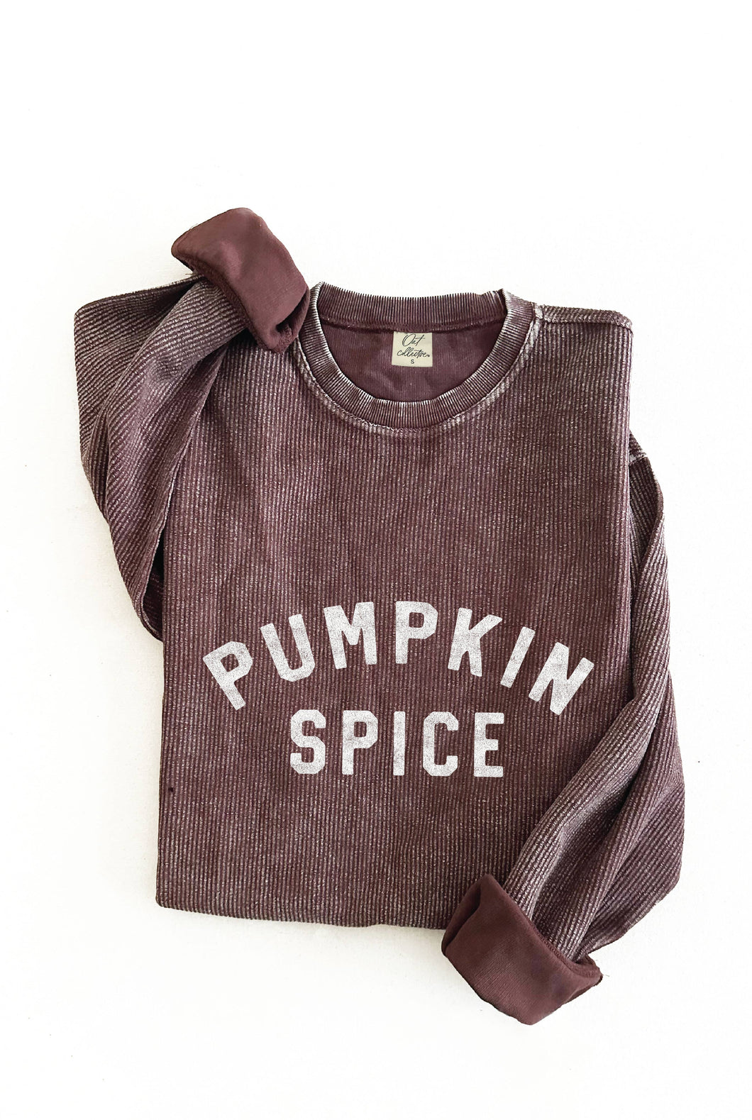 PUMPKIN SPICE Thermal Vintage Pullover