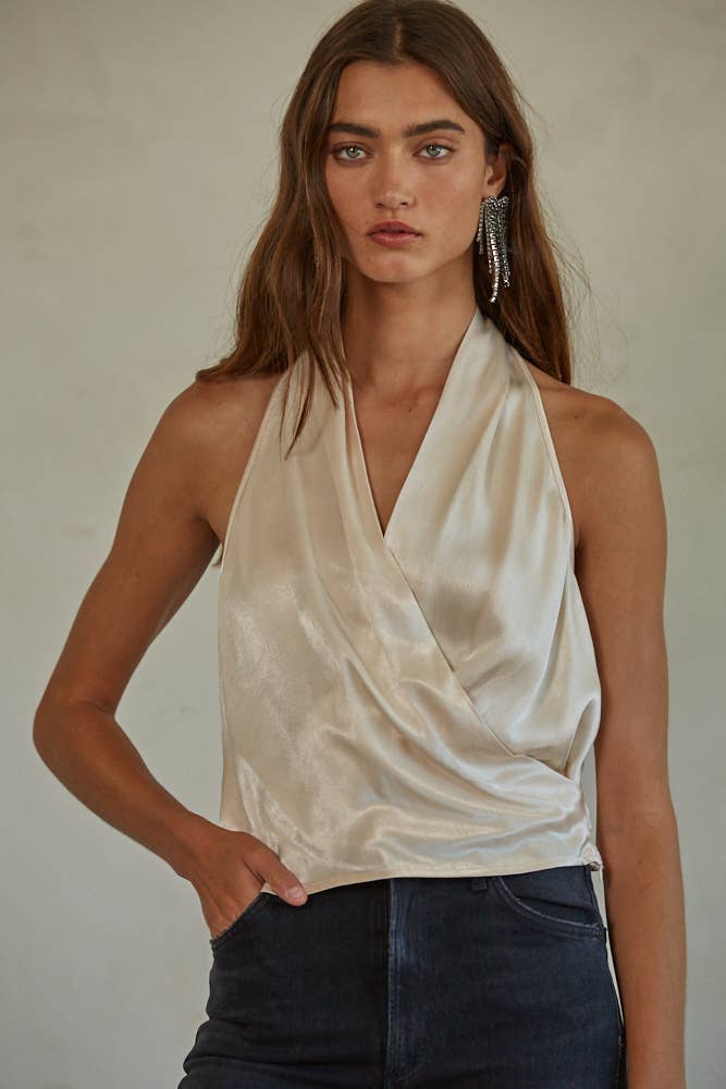 Satin Halter Top