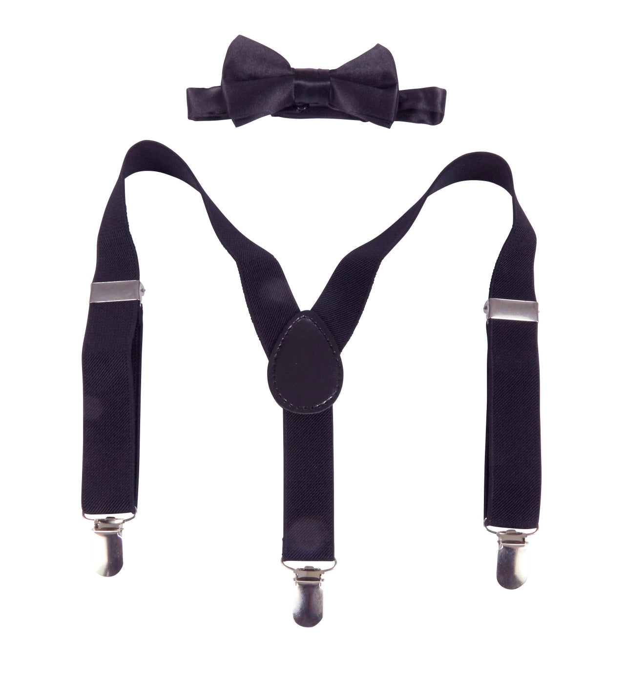Suspenders and bow