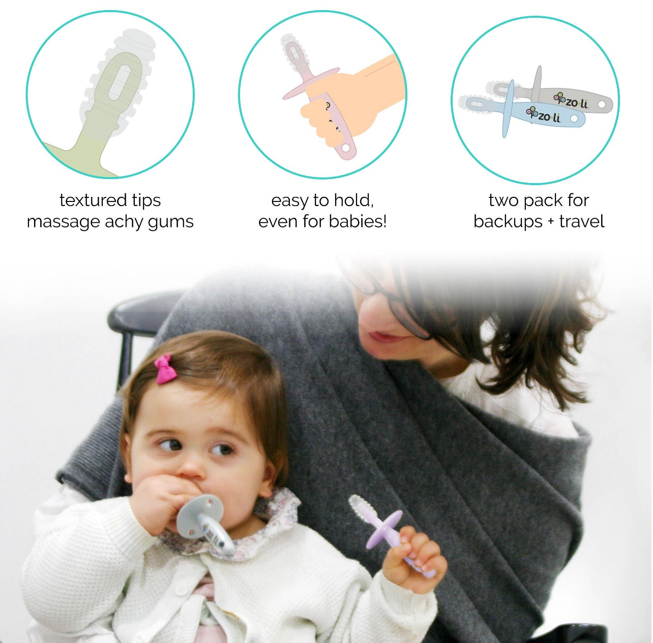 Orthodontist approve Pacifier and Teether