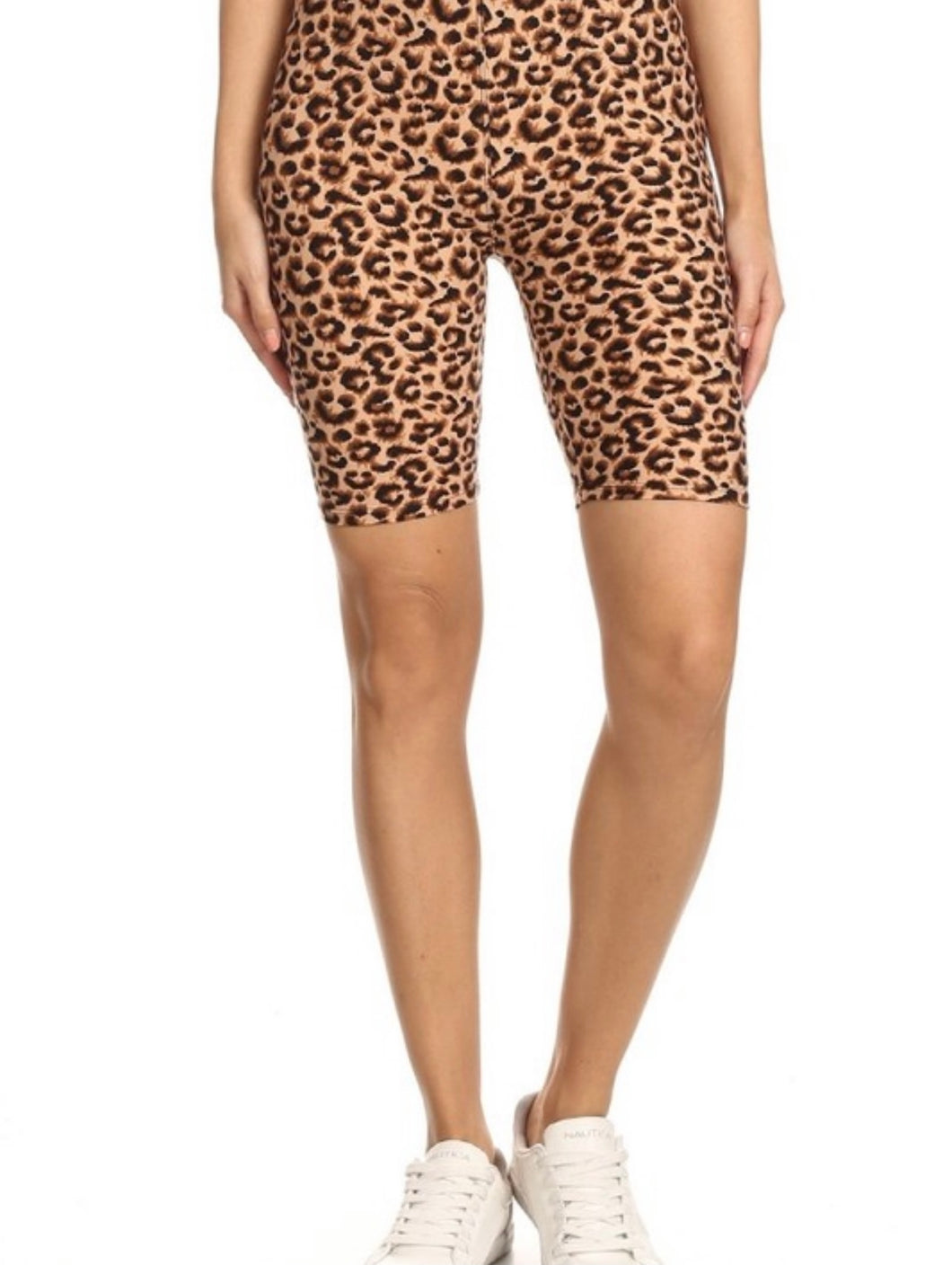 Women’s Leopard Biker Shorts