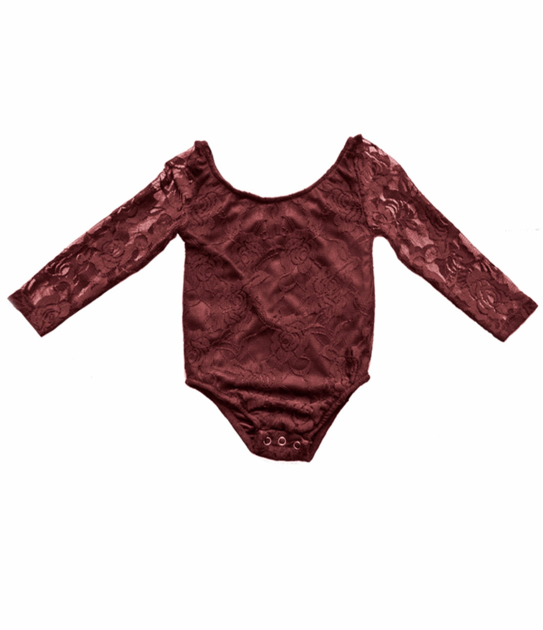 Wine Lace Leotard