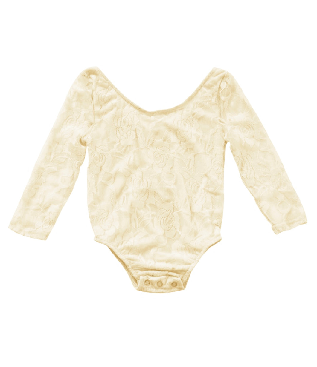 Cream Lace Leotard