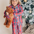 Button Down PJs - Christmas Tartan