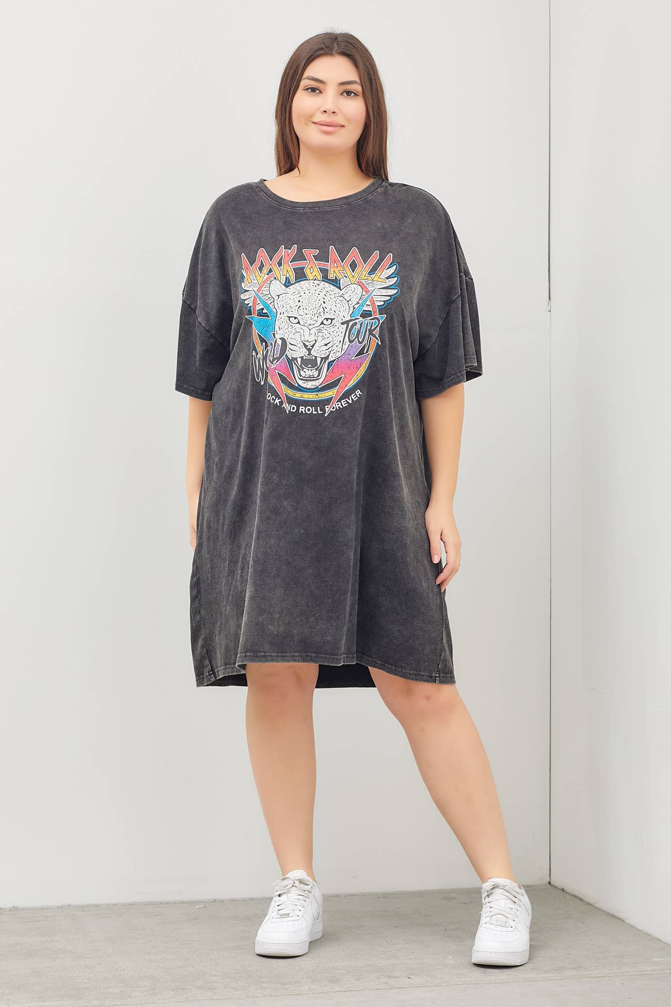 Plus Size Vintage Tee Dress