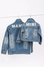 Load image into Gallery viewer, MAMA Beaded Denim Jacket
